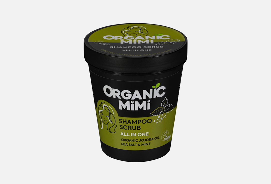 ORGANIC MIMI Shampoo Scrub All in One Sea Salt & Mint