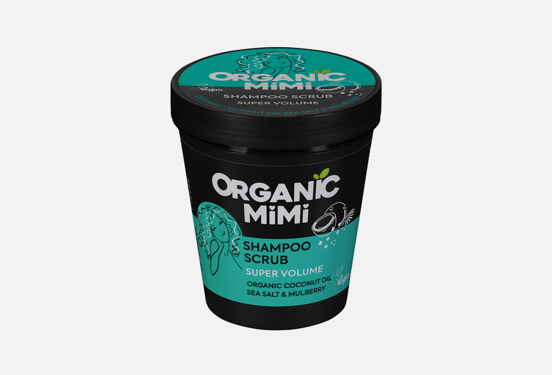 ORGANIC MIMI Shampoo Scrub Super Volume Sea Salt & Mulberry