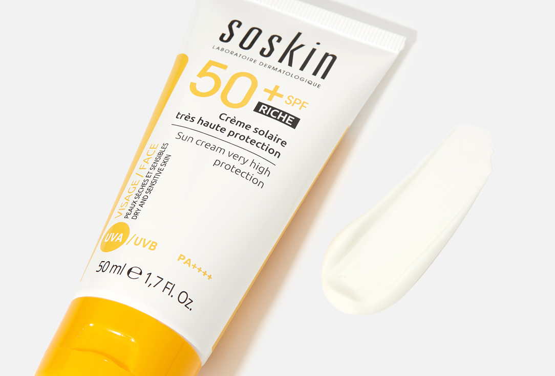 Soskin Sunscreen cream SPF50+ Sun Guard Sun Cream