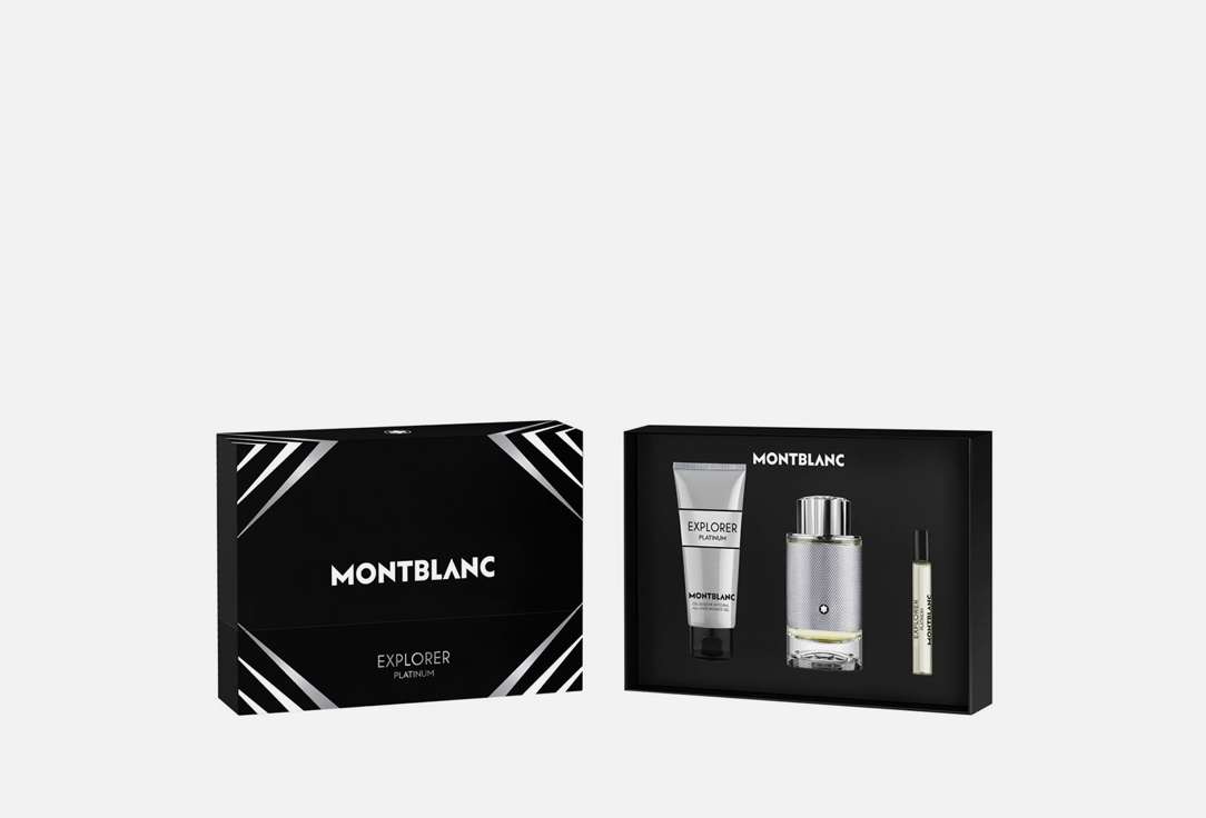 MONTBLANC Eau de Parfum & Shower Gel Set explorer platinum