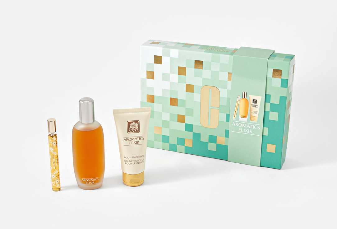 Clinique Gift set: eau de parfum, eau de parfum travel size, body lotion Aromatics elixir 