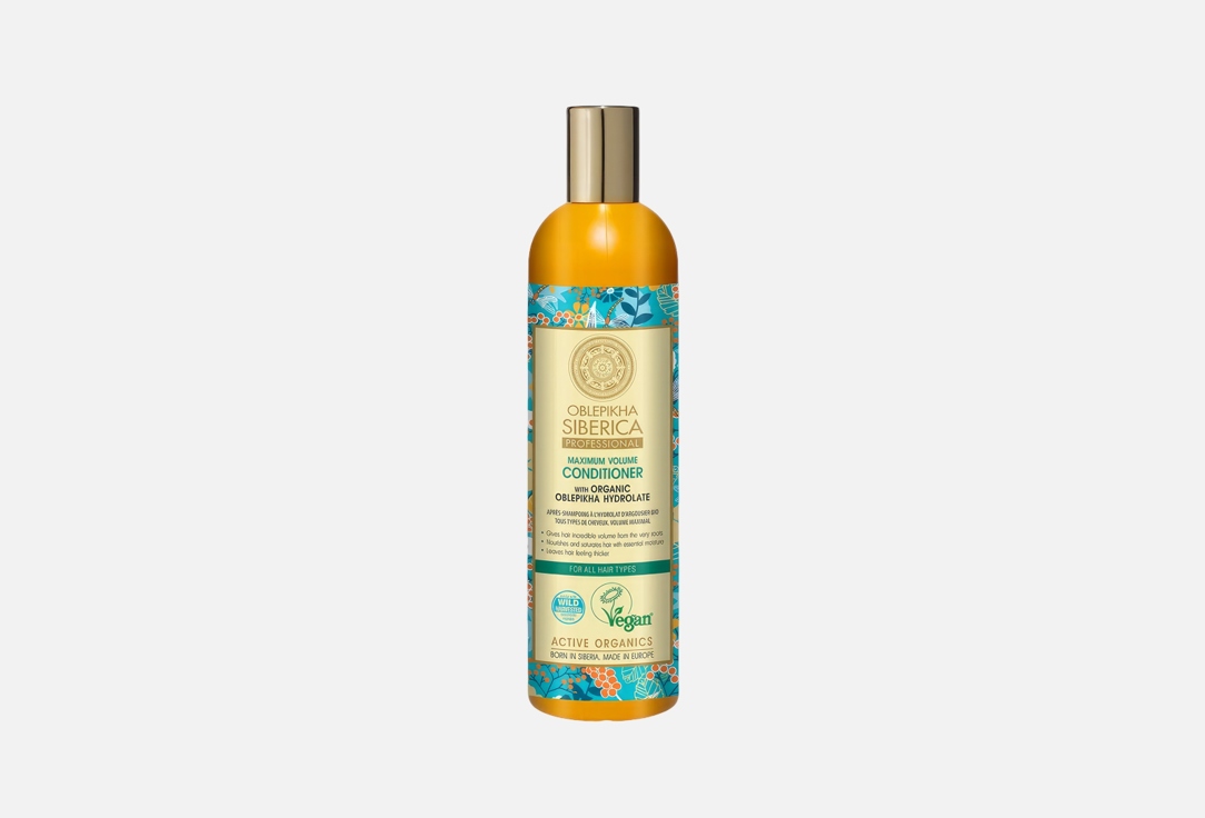 Natura Siberica Hydrating CONDITIONER for all hair types OBLEPIKHA Maximum Volume