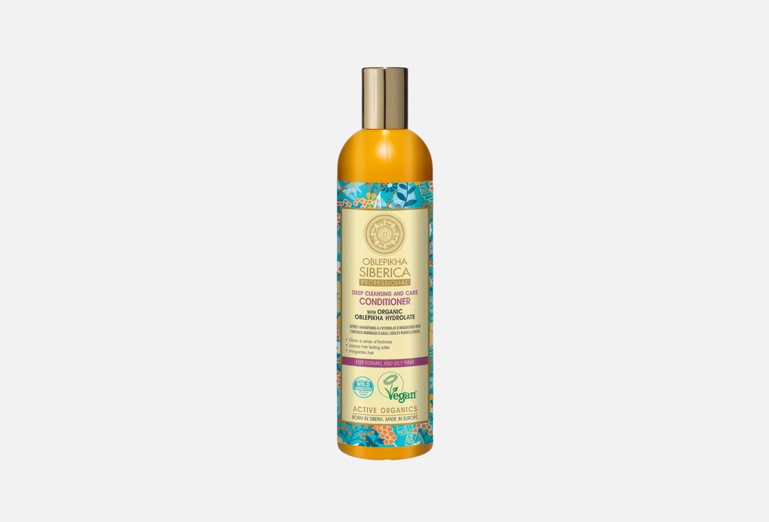 Natura Siberica Nourishing CONDITIONER for normal & oily hair OBLEPIKHA Deep Cleansing & Care