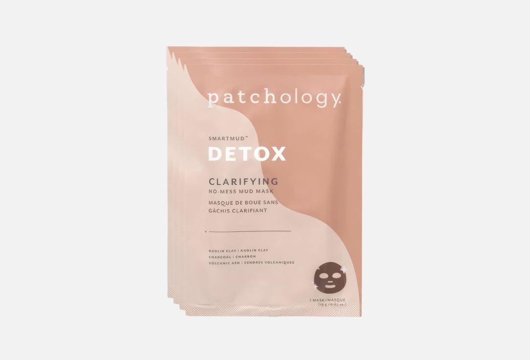 Patchology Sheet mud mask purifies your skin without leaving any pore-clogging Smartmud