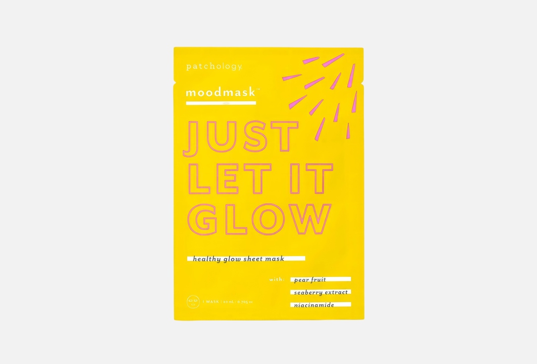 Patchology Sheet mask Moodmask just let it glow