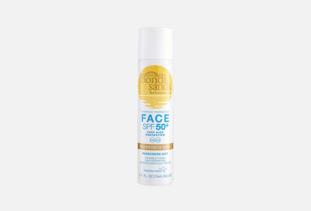 Bondi Sands Face Sunscreen Mist Spf 50+ Fragrance free