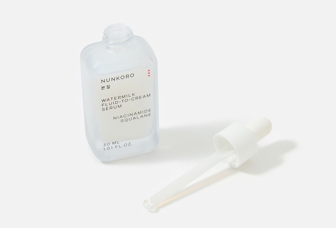 NUNKORO Hydrating & Brightening Face Serum Watermilk fluid-to-cream serum