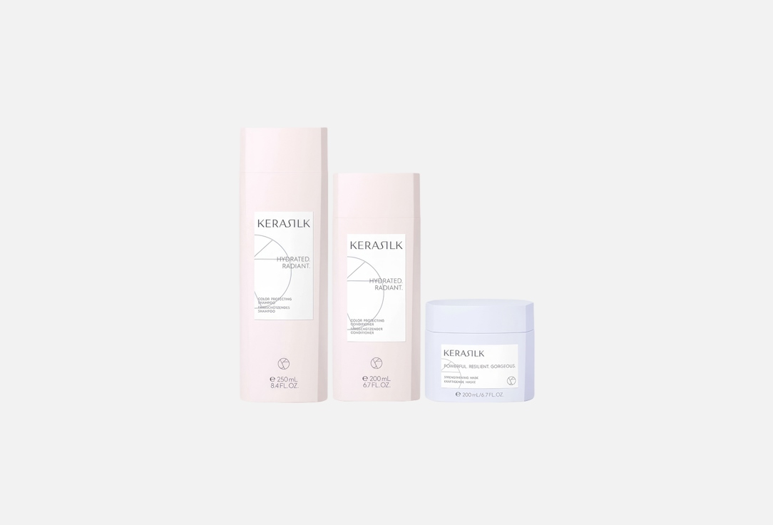 KERASILK Shampoo, Hair conditioner, Hair mask set PROTECTING