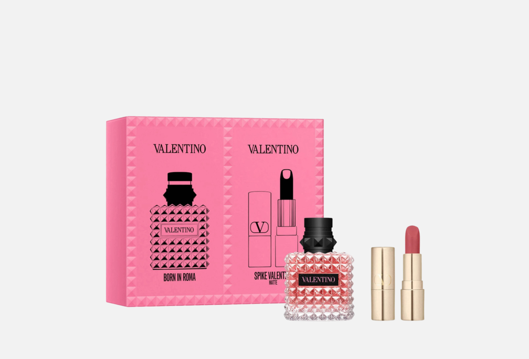 Valentino Eau de Parfum & Lipstick Set Donna Born in Roma + Spike Valentino