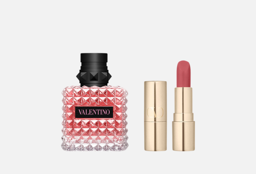 Valentino Eau de Parfum & Lipstick Set Donna Born in Roma + Spike Valentino