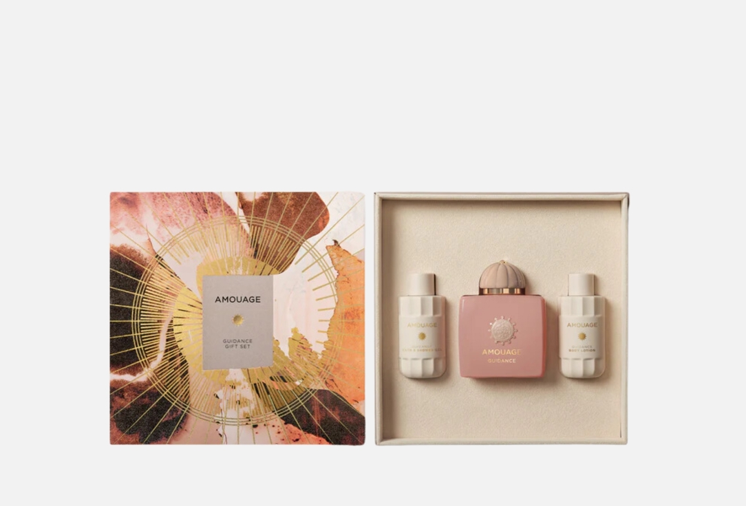 Amouage Gift Set: Eau de parfum, Body Lotion, Shower Gel Guidance