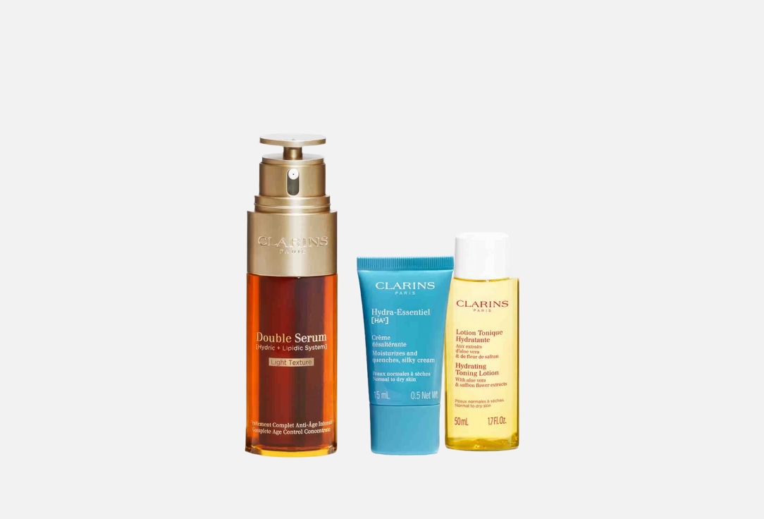 Clarins Skin Care Set Double Serum Light Collection