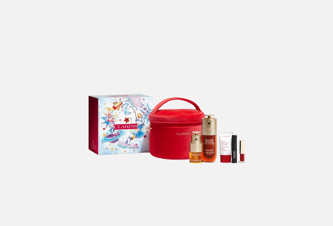 Clarins Skin Care Set Double Serum Iconic Collection