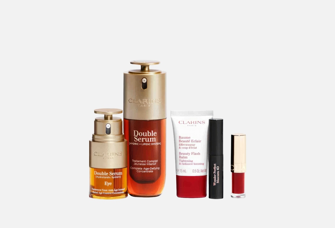 Clarins Skin Care Set Double Serum Iconic Collection