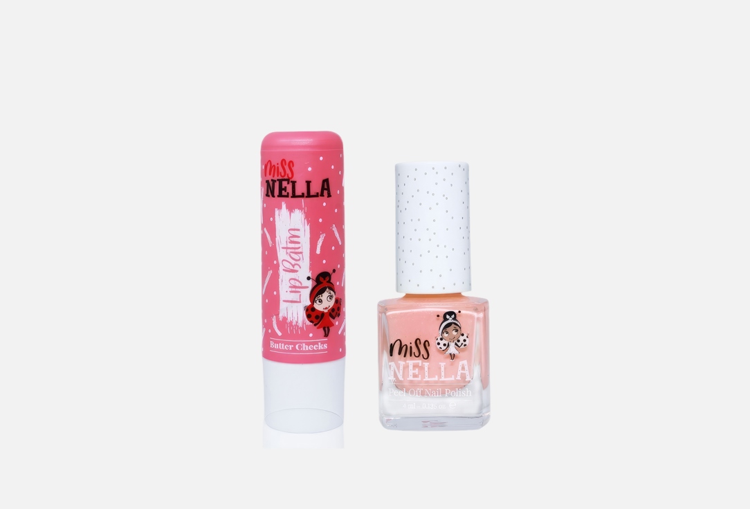 Miss Nella Lip Balm & Nail Polish Set Lips & Tips Set