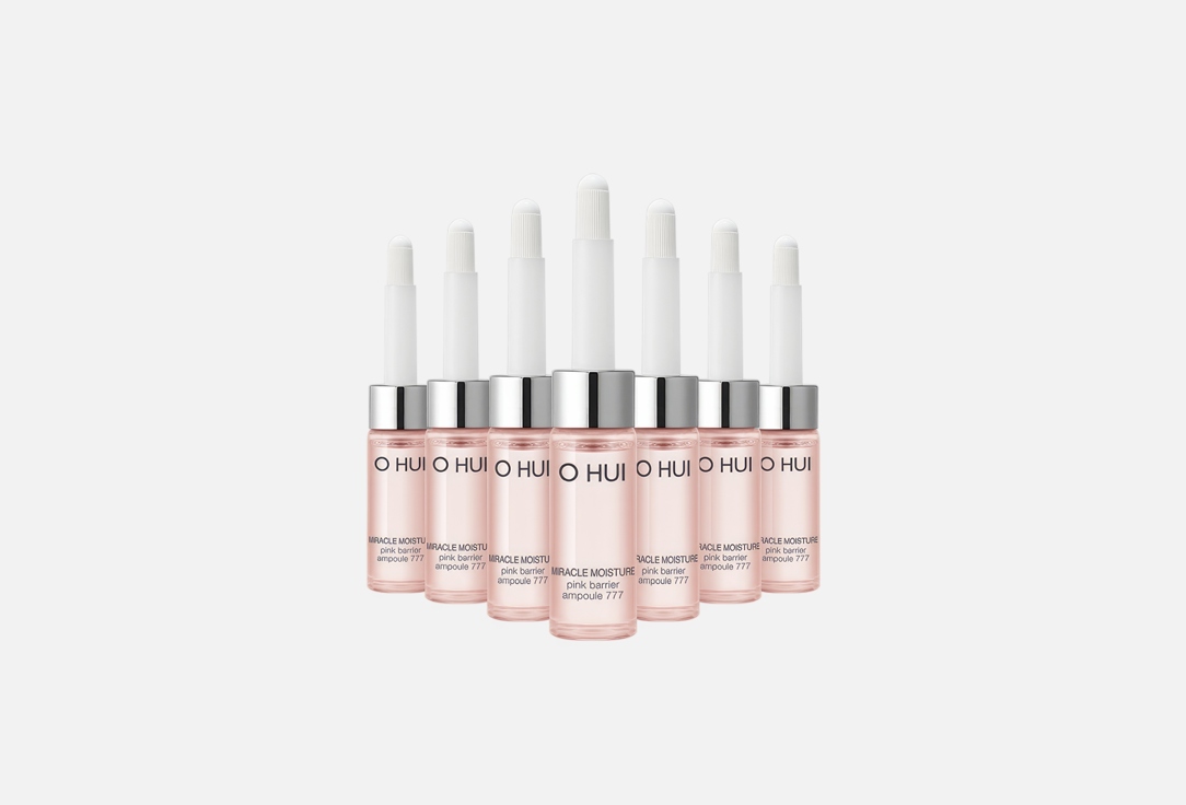 OHUI Face Moisturizing ampoules Miracle moisture pink barrier