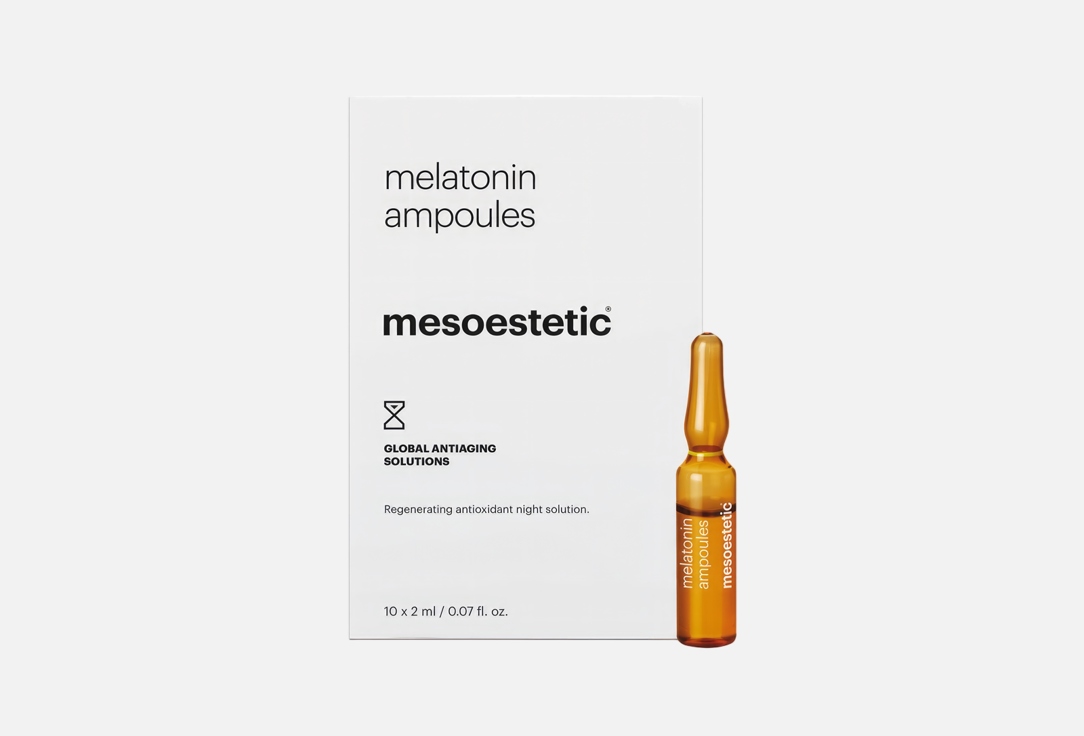 Mesoestetic Night regenerating face ampoules   melatonin