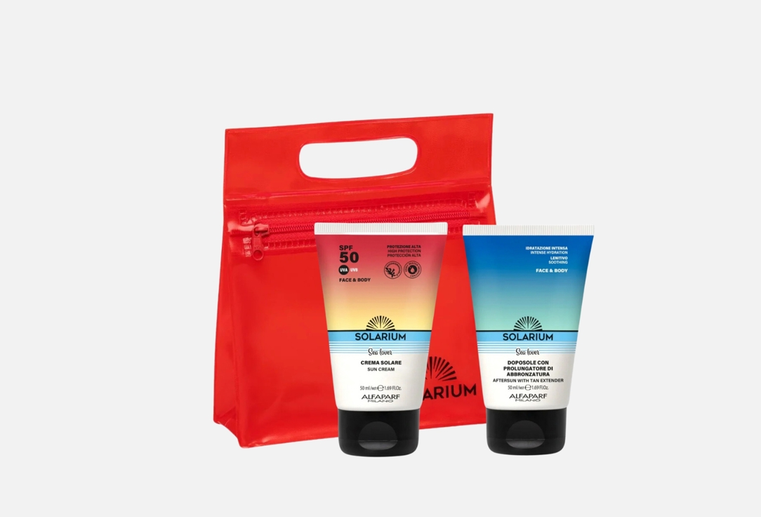 SOLARIUM Travel set: Sunscreen cream SPF 50 &  After-Sun Moisturizer Sea Lover