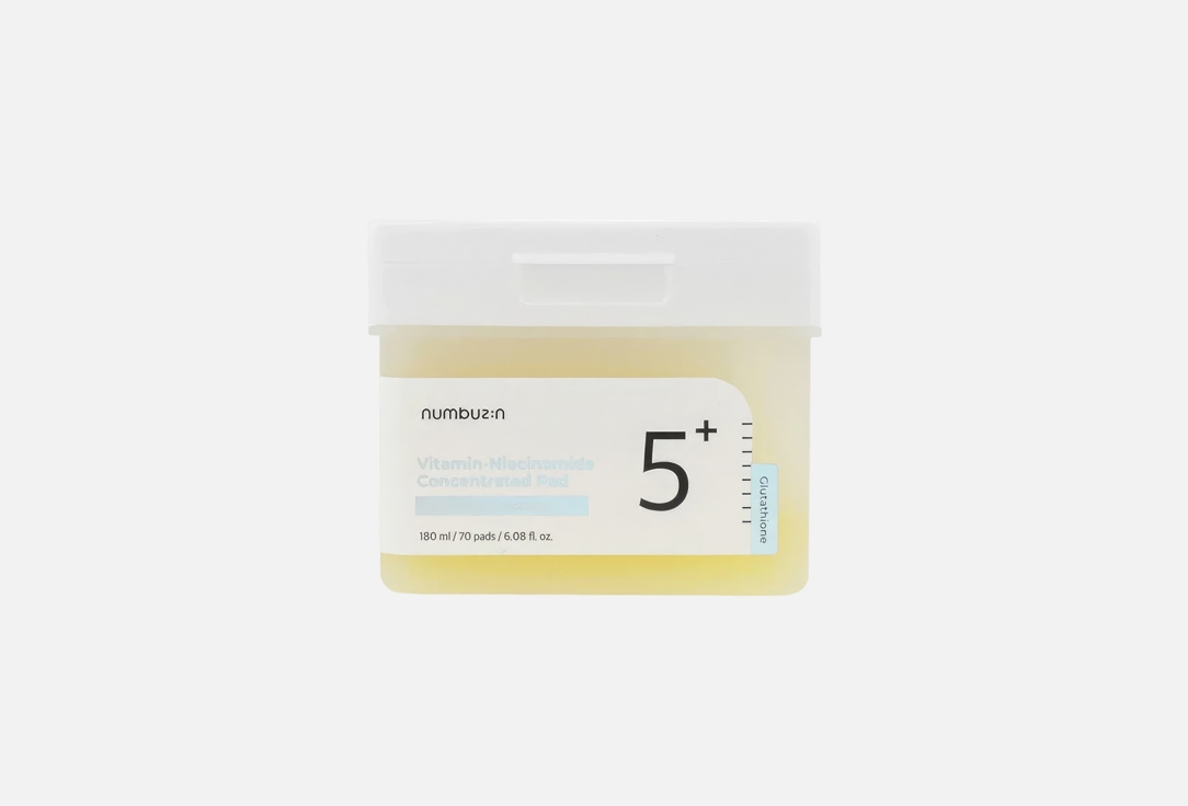 NUMBUZIN Brightening and exfoliating toner pads 5 Vitamin-Niacinamide