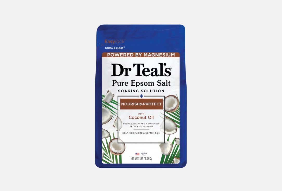 DR TEALS Epsom Bath Salt Soaking Solution Coconut Oil