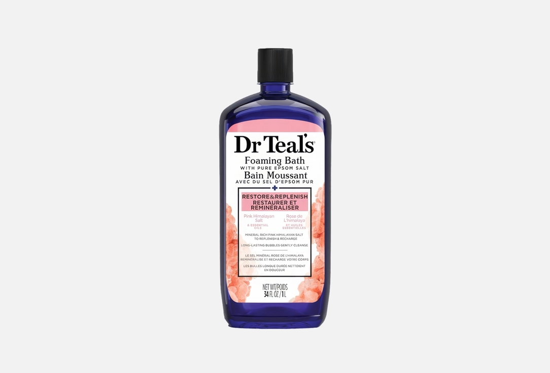 DR TEALS Foaming Bath Pink Himalayan