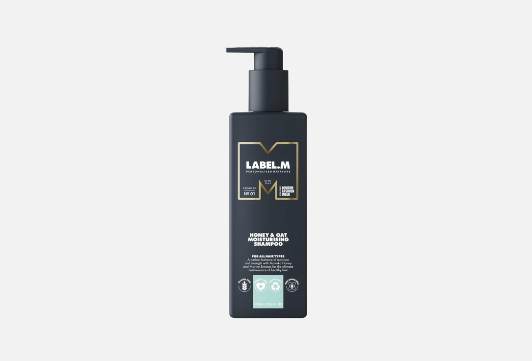 label.M Moisturising shampoo Honey & oat