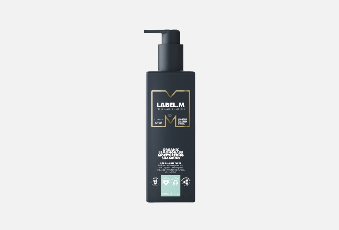 label.M Moisturising shampoo Organic Lemongrass