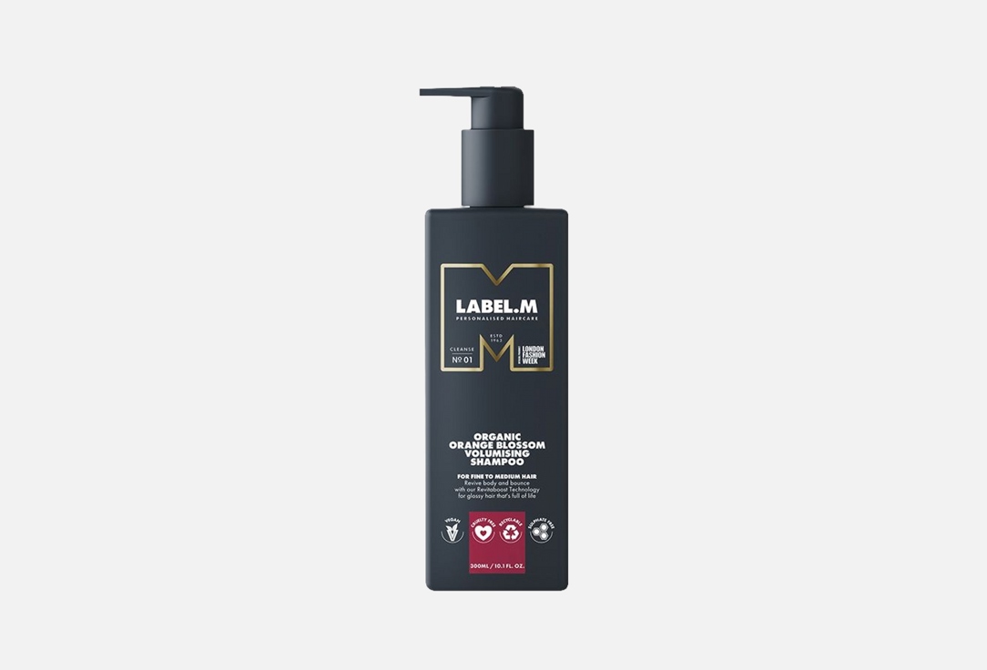 label.M Volumising shampoo Organic Orange Blossom