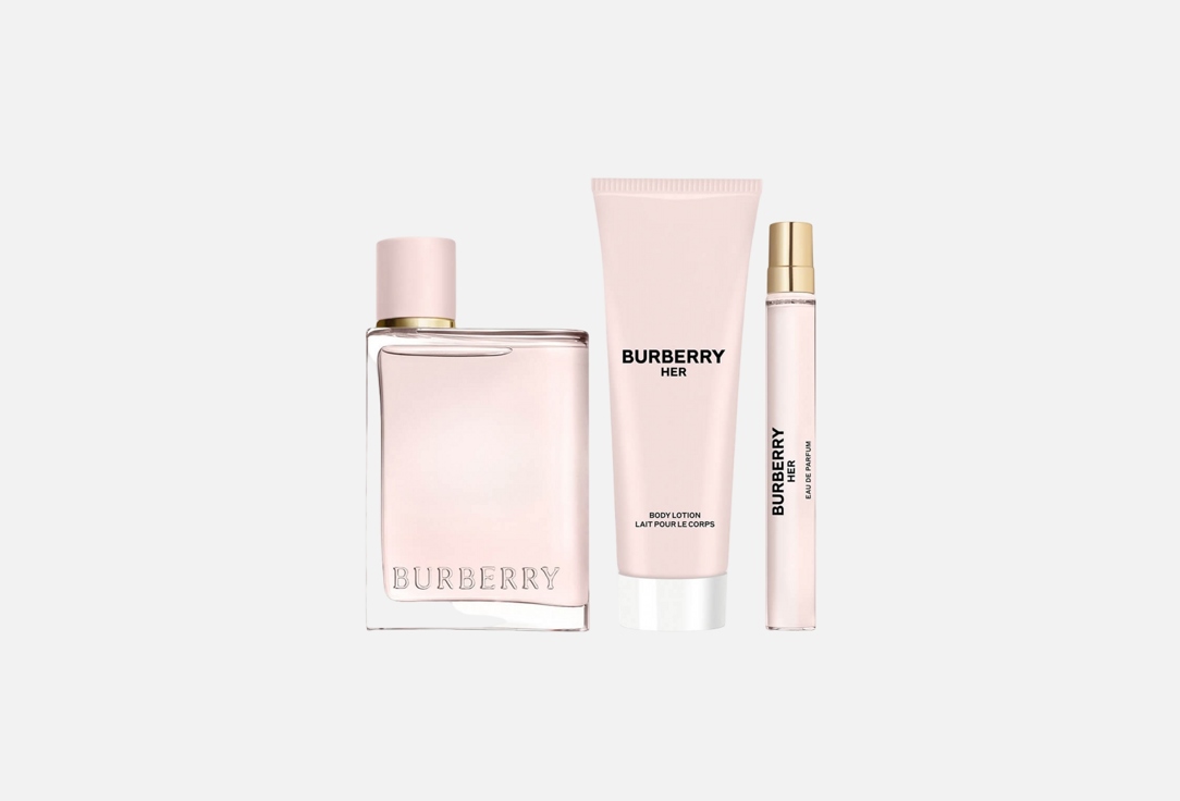 Burberry Gift Set: Eau De Parfum, Body Lotion, Pen Spray Her