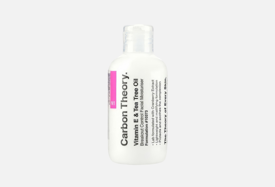 CARBON THEORY Face Moisturizer Charcoal & Tea Tree Oil