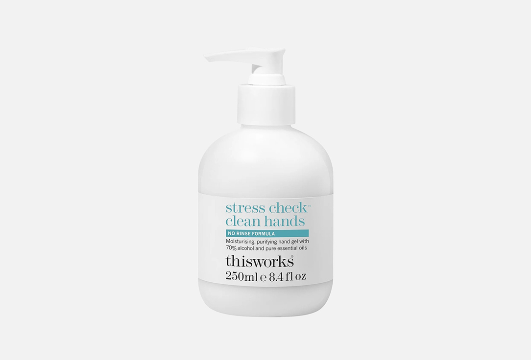 This Works Hydrating Hand Sanitizer Stress check clean hands