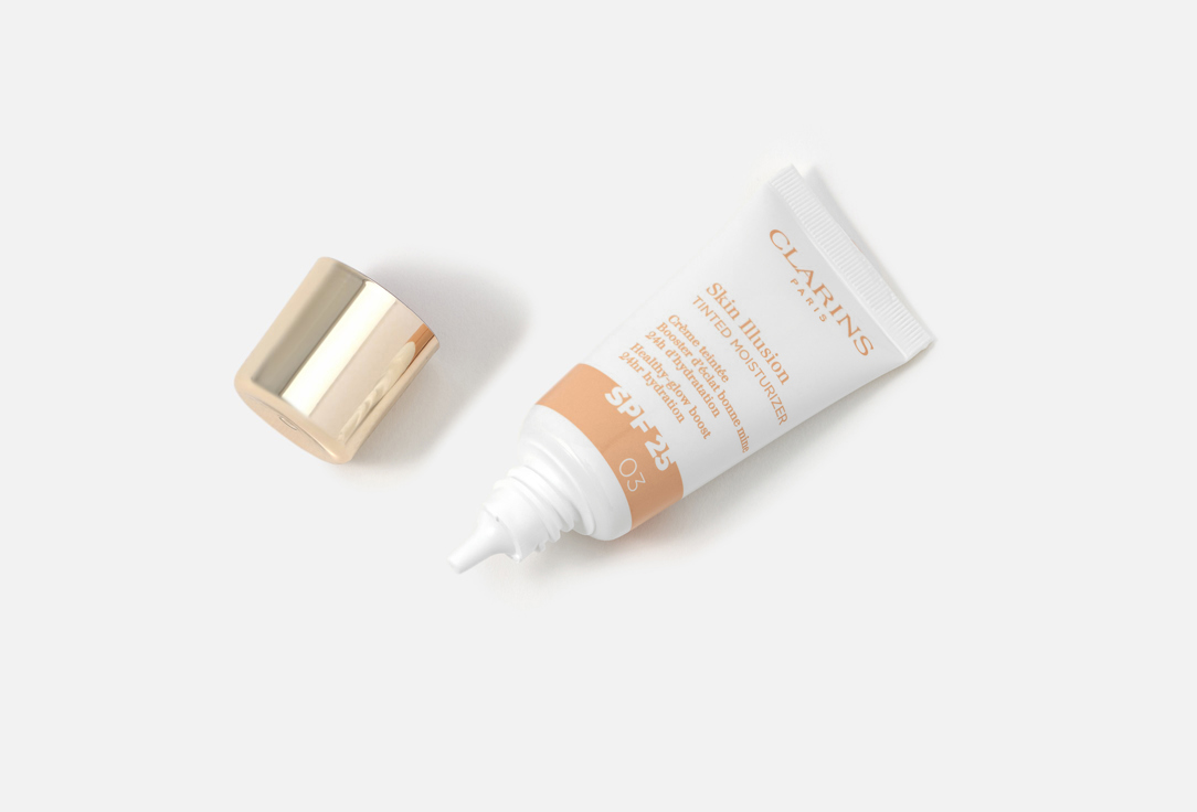Clarins Illuminating Creamy Foundation SPF25 Skin Illusion Tinted Moisturizer