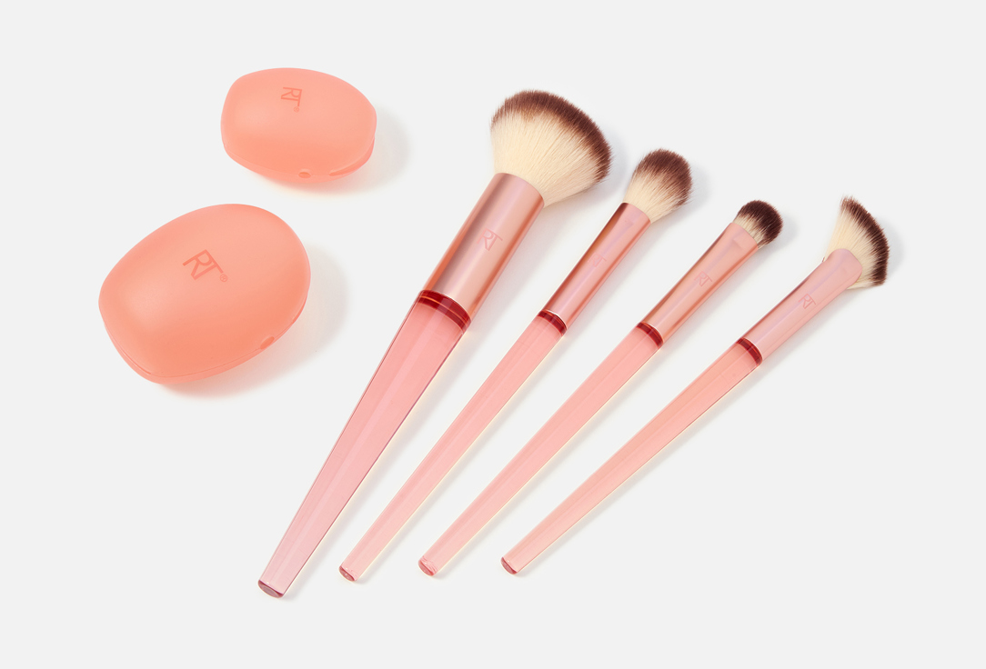 Real Techniques Makeup Brush Set Cherry On Top A Brighter Hue Base Set