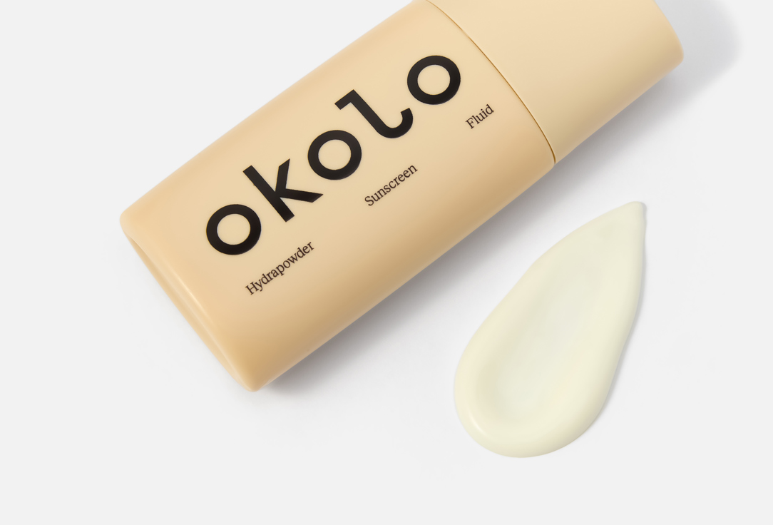 OKOLO Hydrating face fluid SPF 50+ PA++++ Hydrapowder Sunscreen Fluid