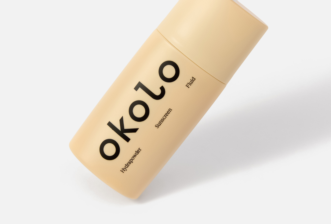 OKOLO Hydrating face fluid SPF 50+ PA++++ Hydrapowder Sunscreen Fluid