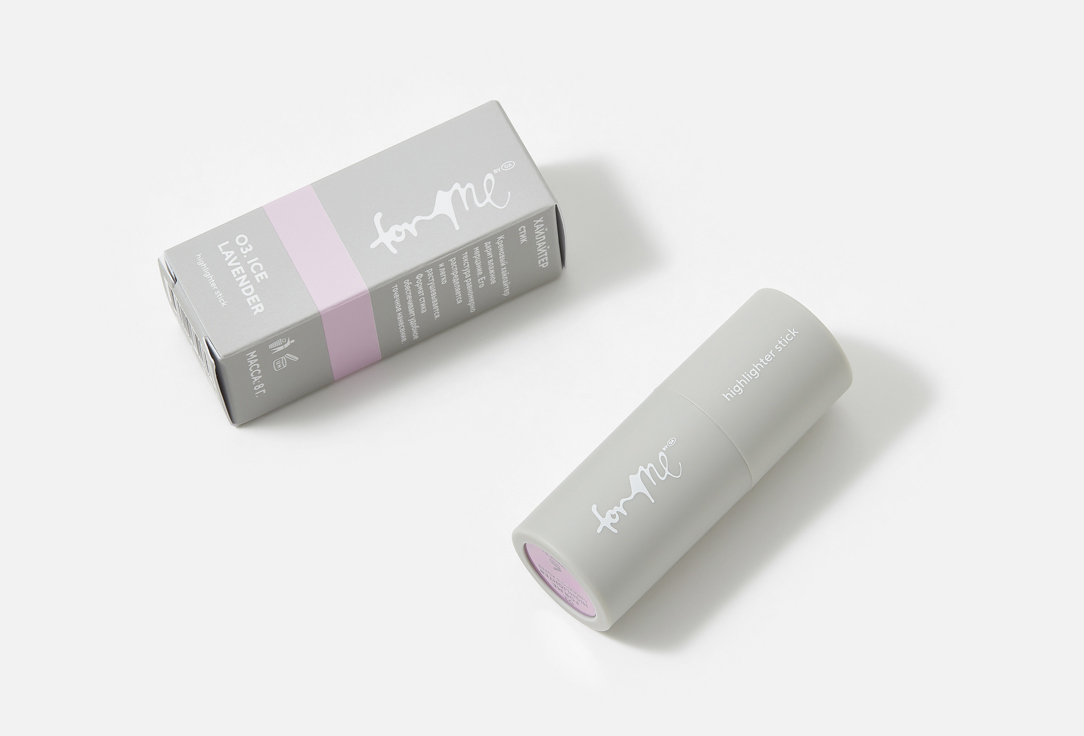 For me by gold apple Face highlighter stick HIGHLIGHTER STICK 03, Ice lavender 8 g For me by gold apple Face highlighter stick HIGHLIGHTER STICK