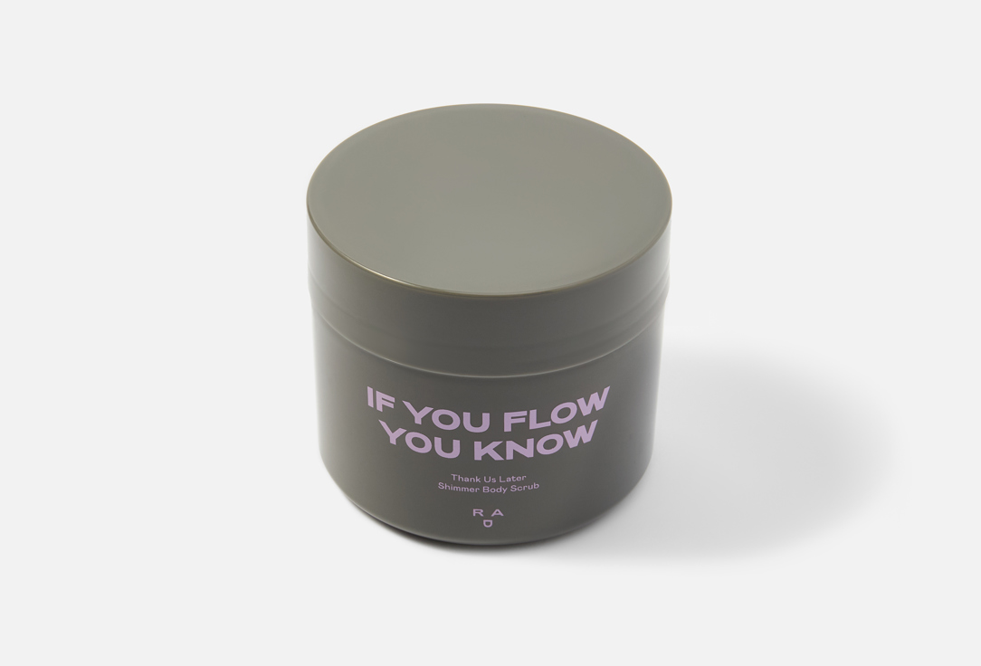RAD Shimmering exfoliating body scrub THANK US LATER SHIMMER