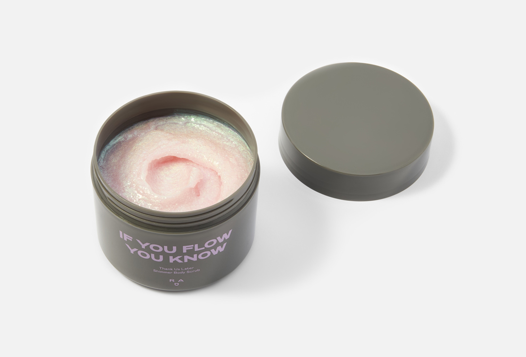 RAD Shimmering exfoliating body scrub THANK US LATER SHIMMER