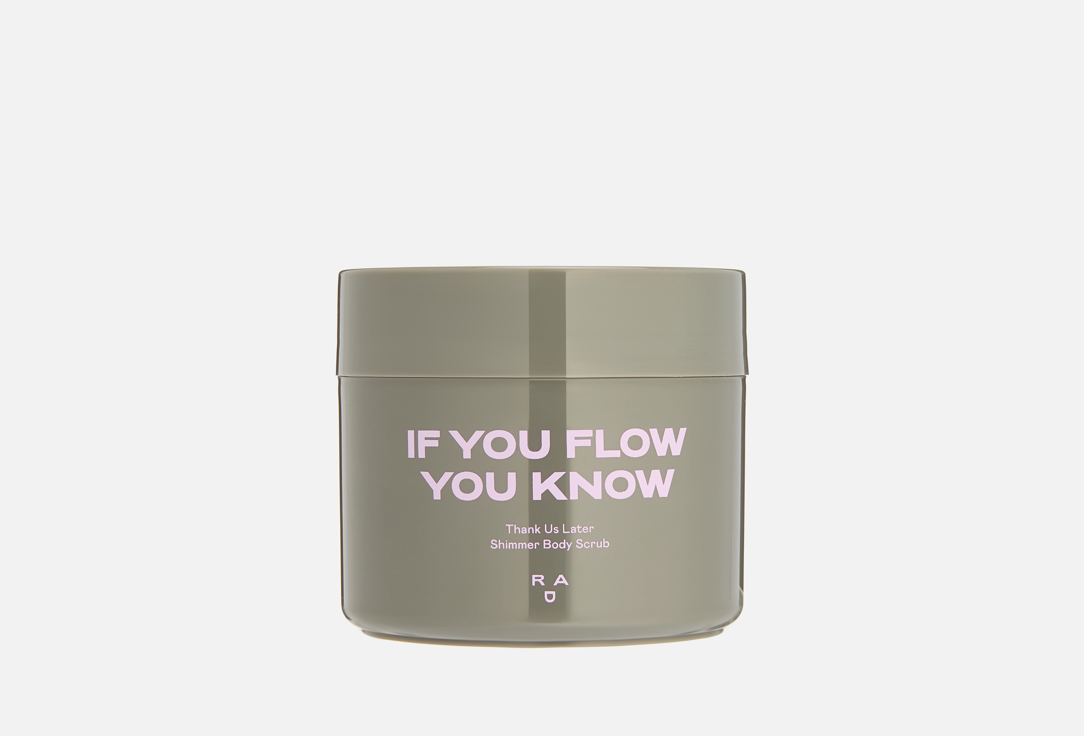 RAD Shimmering exfoliating body scrub THANK US LATER SHIMMER