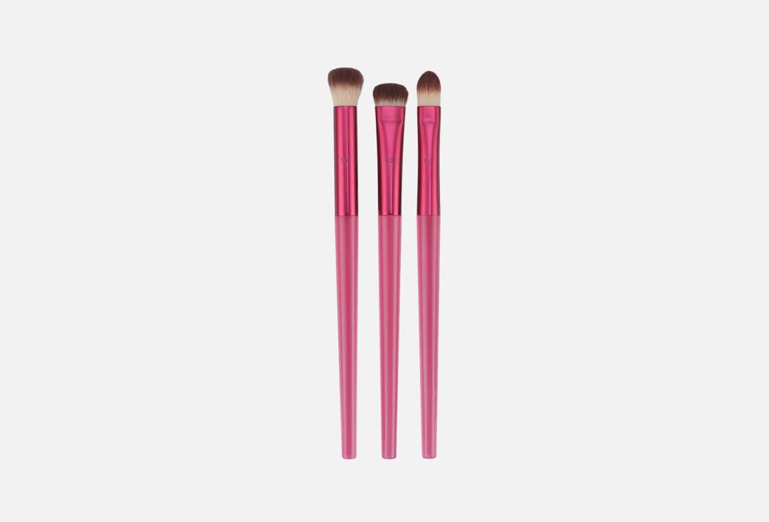 Real Techniques Makeup Brush Set Cherry On Top MesmerEYES Brush Trio