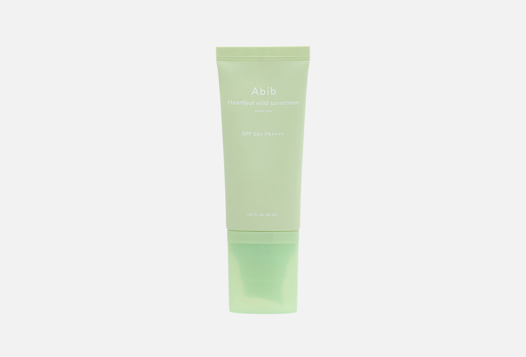 ABIB Soothing Face Cream SPF 50+ Heartleaf mild sunscreen Relief tube