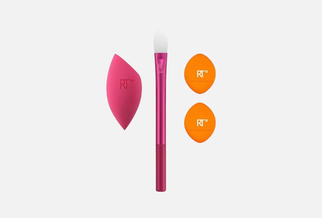 Real Techniques Makeup Brush Set Vivid Escape Bright Eyes Concealer Kit