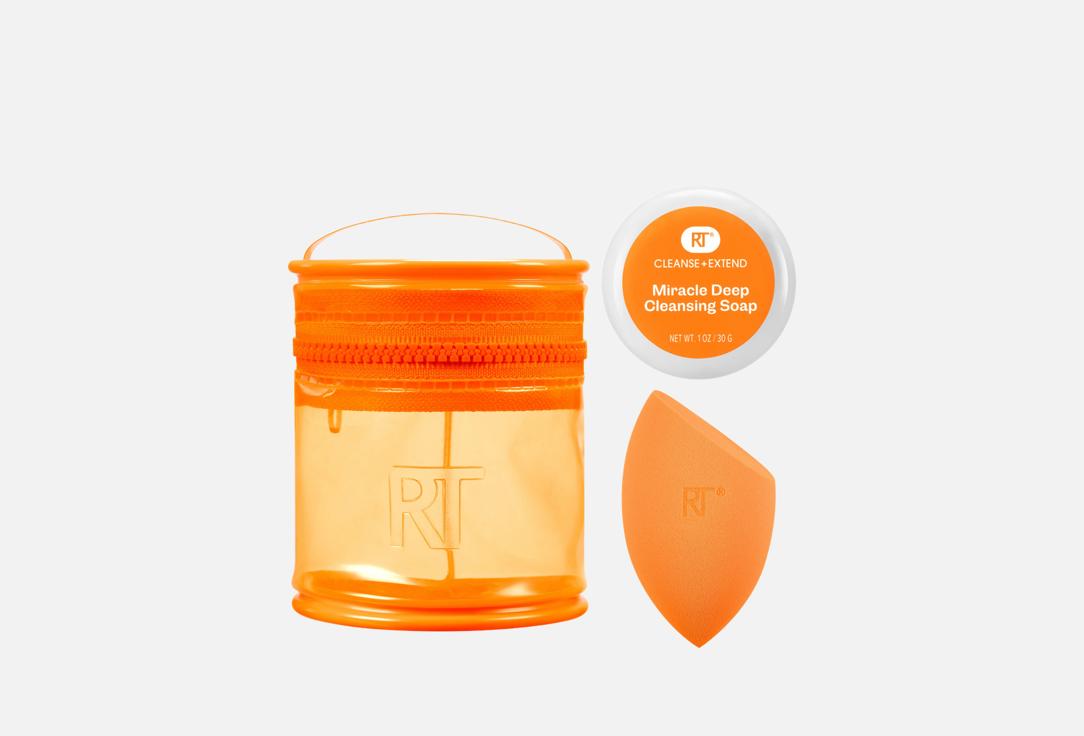 Real Techniques Starter sponge cleansing Set Miracle Blend + Cleanse