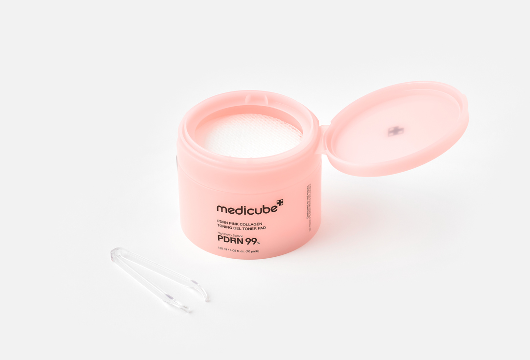 Medicube Firming toner face pads PDRN Pink Collagen Toning Gel Toner Pad