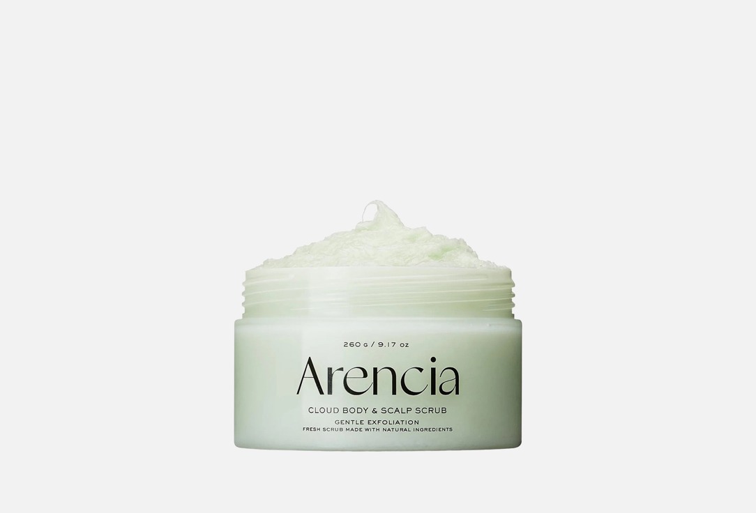 Arencia Exfoliating Body & Scalp Scrub Cloud Body & Scalp Scrub Geranium & Primrose