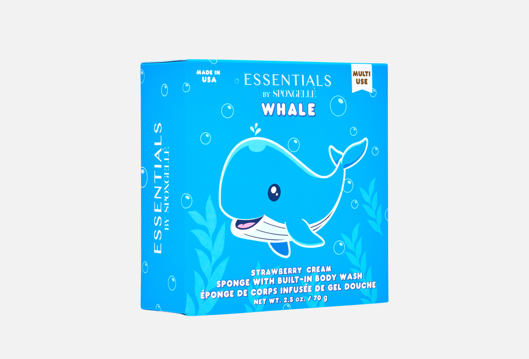 Spongelle Body Wash Infused Buffer Strawberry Cream Whale 1 pcs Spongelle Body Wash Infused Buffer Strawberry Cream Whale