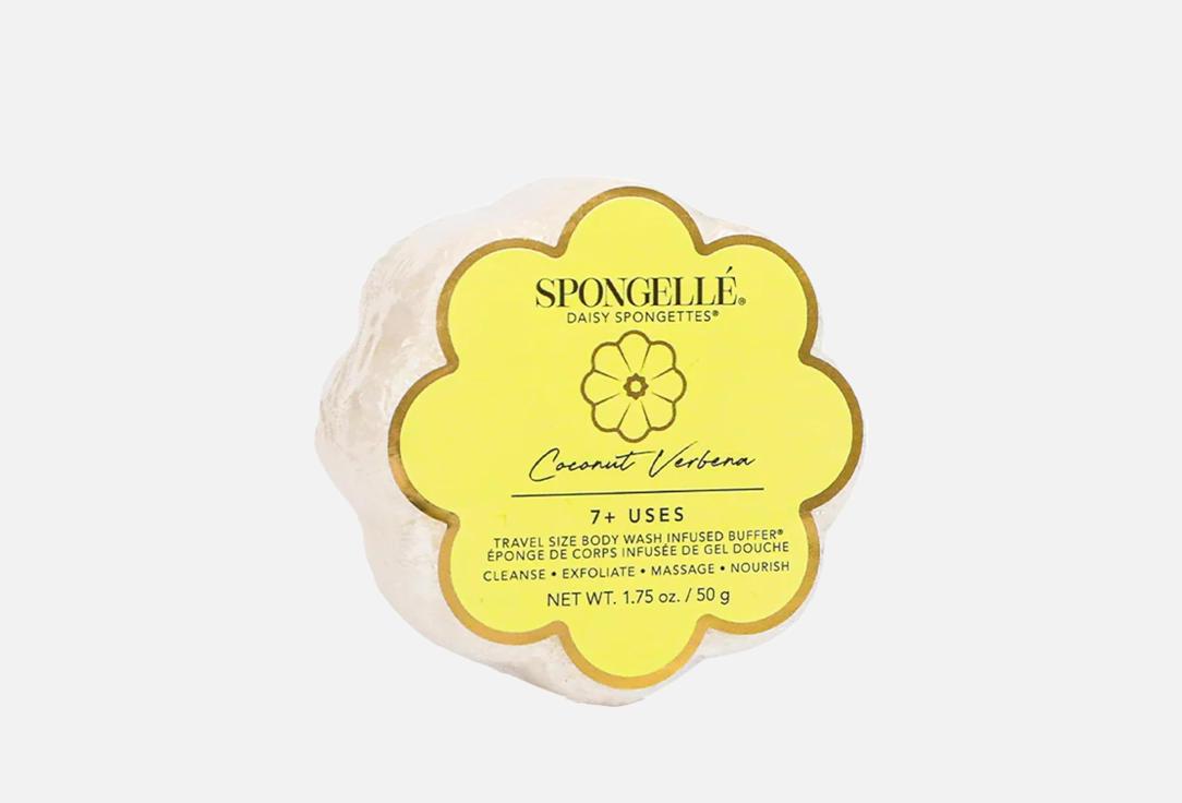 Spongelle Body Wash Infused Sponge Daisy Collection Coconut Verbena Spongette 1 pcs Spongelle Body Wash Infused Sponge Daisy Collection Coconut Verbena Spongette
