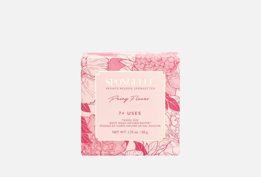 Spongelle Body Wash Infused Sponge Private Reserve Peony Flower Spongette 1 pcs Spongelle Body Wash Infused Sponge Private Reserve Peony Flower Spongette