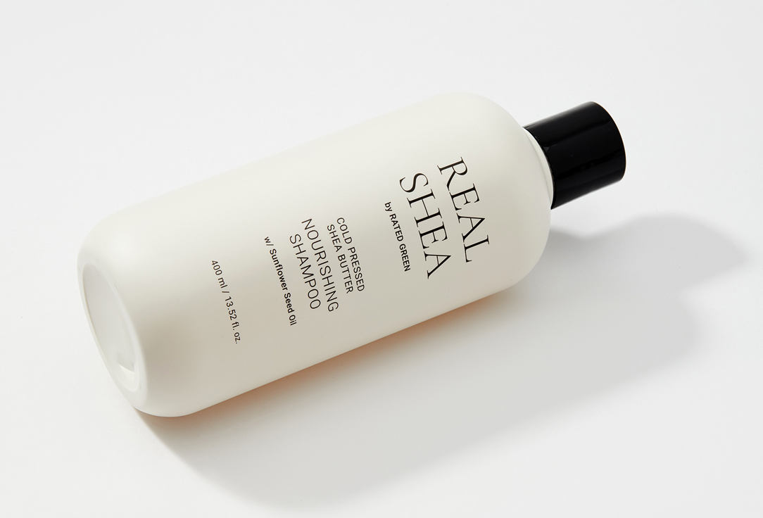 RATED GREEN Nourishing Shampoo REAL SHEA Cold Pressed Shea Butter