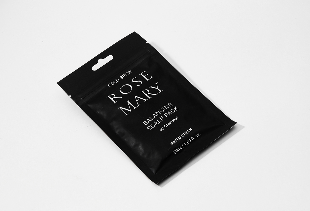 RATED GREEN Exfoliating Scalp Scrub Cold Brew Rosemary Balancing Scalp Pack Charcoal